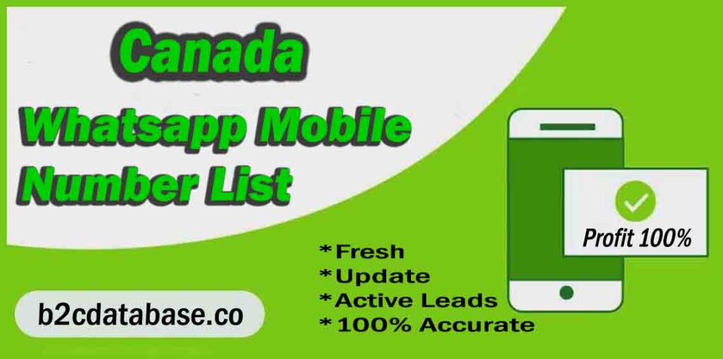 Canada WhatsApp Number List