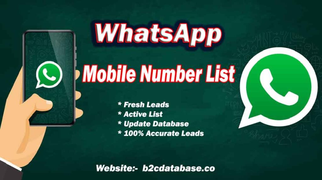 WhatsApp Mobile Number List